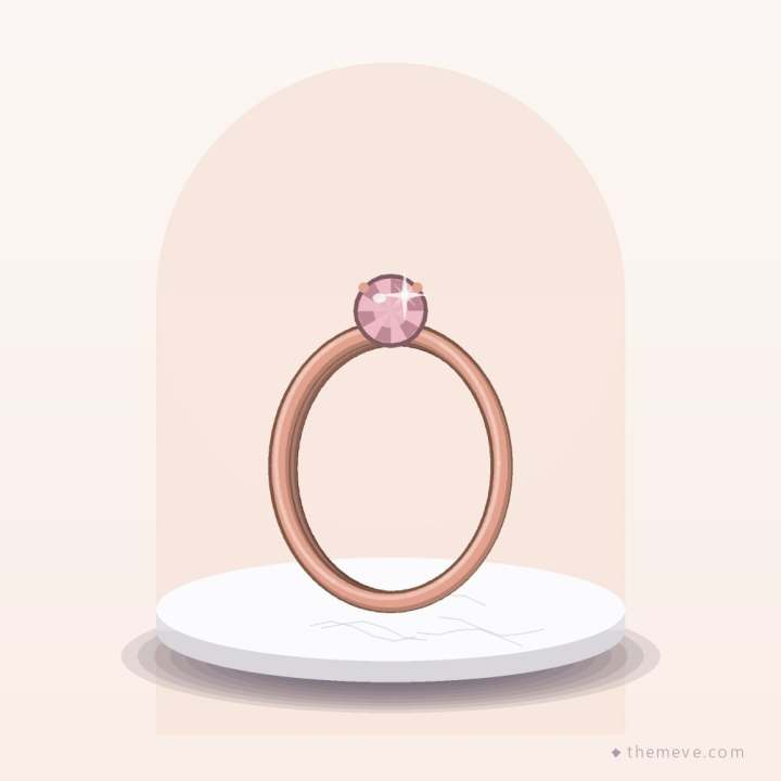 Rose Quartz Solitaire