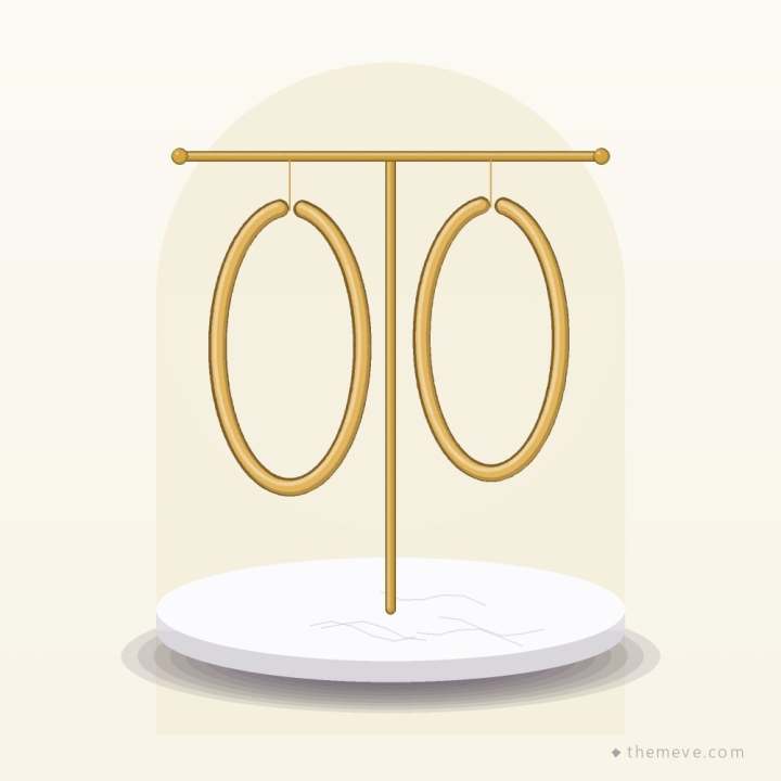 Medium Vermeil Hoops